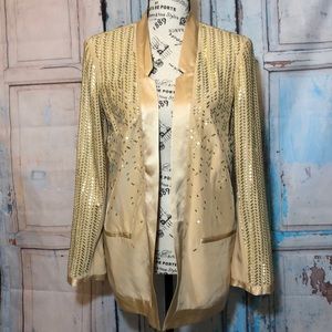 Haute Hippie Open Blazer Beaded